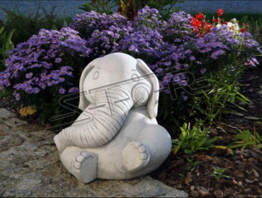 Ontwerp Figuur Olifant Sculptuur Figuren Beeldhouwwerken Beelden Wit Cartoon Standbeeld