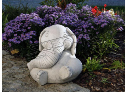 Ontwerp Figuur Olifant Sculptuur Figuren Beeldhouwwerken Beelden Wit Cartoon Standbeeld