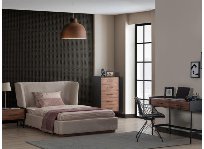 Design Compleet 4-delig Slaapkamer Bed Nachtkastje Modern Commode Nieuw