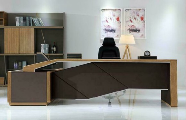Ontwerpbureau kantoor stoel tafel complete set meubels 2-delige bureau.