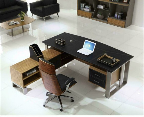 Ontwerpbureau Werkkamer Set Boekenkast Kast Tafel Compleet Set Meubels