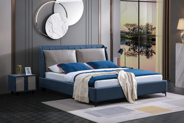 Tweepersoonsbed Slaapkamer Hotel Huwelijk Luxe Bed 2x Nachtkastje 3-delig Set Bedden Nieuw.