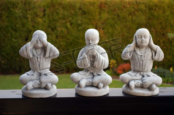 25cm Shaolin Kung Fu Beeld Standbeeld Vechtersfiguren Decoratieve Witte Beelden