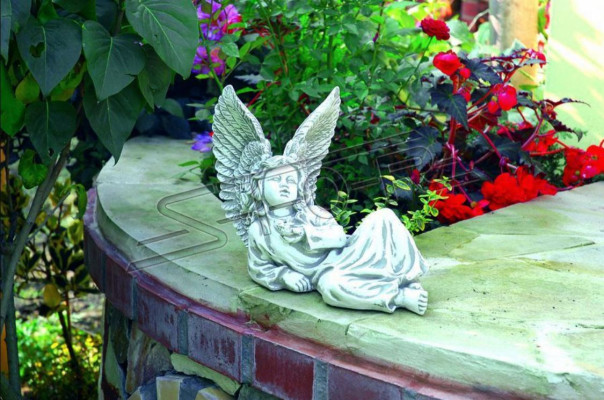 Engel 27cm Sculptuur Ontwerp Figuur Standbeeld Tuin Beelden Decoratieve Beelden