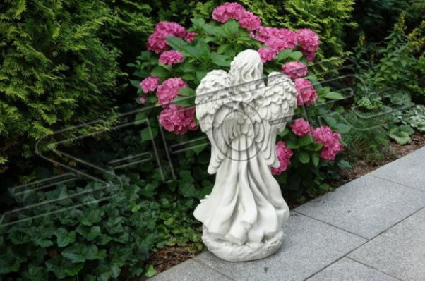 Engel 78cm beeldhouwwerk Design sculptuur standbeeld tuinfiguren standbeelden