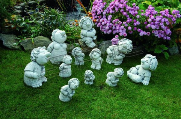 Figuur Bloempot Plantenpot Decoratie Figuur Bloempotten Decor Tuin