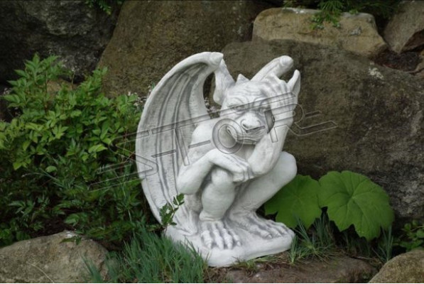Beeldhouwwerk Draak Kind Tuinbeelden Decoratieve Standbeelden