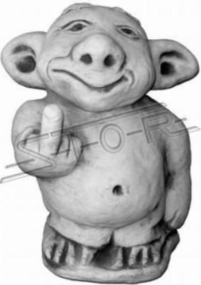 Figuur Standbeeld Tuindecoratie Decoratie Stinkvinger Middelvinger Beelden Onmiddellijk