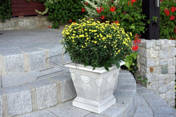 Figuur Wit Bloempot Plantenbak Figuur Decoratie Bloempotten Tuin