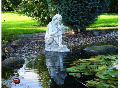 Fontein Vijver Figuur Eva Standbeeld Figuren Beelden Standbeelden