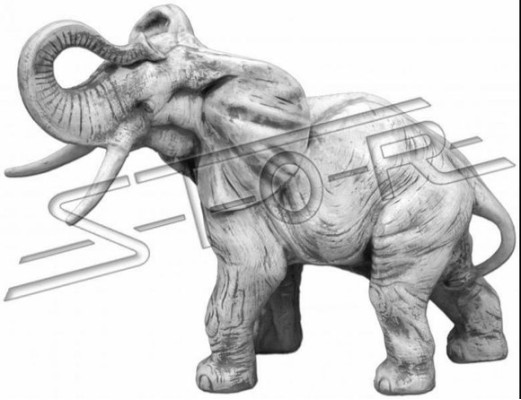 Tuindecoratie Olifant Terras Steen Figuren Beeld Decoratie Standbeeld