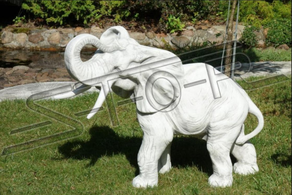 Tuindecoratie Olifant Terras Steen Figuren Beeld Decoratie Standbeeld