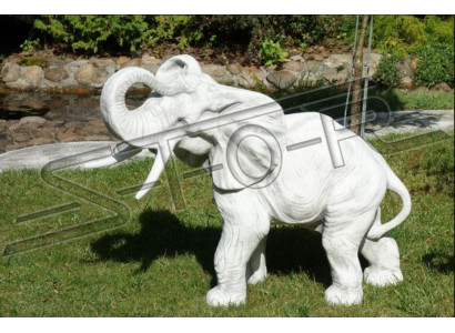 Tuindecoratie Olifant Terras Steen Figuren Beeld Decoratie Standbeeld