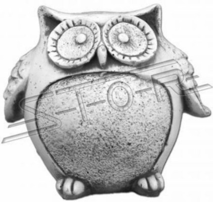 Tuindecoratie Uil Terras Steenfiguren Figuur Standbeeld Sculptuur