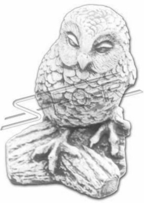 Tuindecoratie Uil Terras Steenfiguren Natuurlijk Figuur Decoratief Standbeeld
