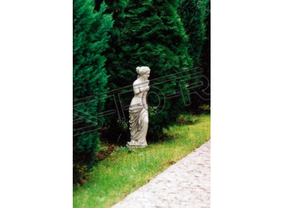 Tuindecoratie vrouw 58cm terras steenfiguren figuur decoratie
