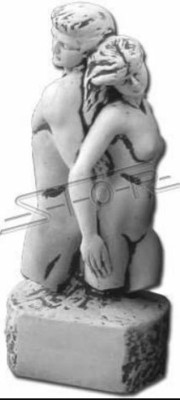 Adam & Eva Sculptuur Ontwerp Figuur Standbeeld Tuin Figuren Standbeelden