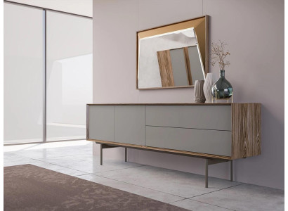 Volledige eetkamer dressoir met spiegelontwerp houten kastmeubels