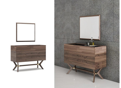 Luxe ladekast met spiegel Slaapkamerstijl Modern Houten kastontwerp