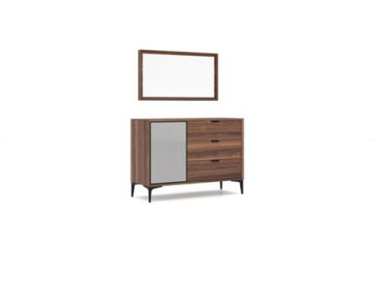 Modern Design Meubels Slaapkamer Bruin Dressoir met Spiegel Luxe