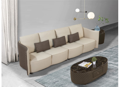 Sofa Bank Beklede Banken 4-zits Textiel grote xxl Woonkamer Banken Leder