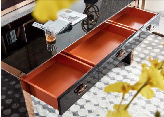 Kantoortafel Hout Bruin Tafel Kantoor Moderne Ontwerpmeubels Luxe