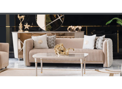 Driepersoons bank gestoffeerde luxe bank zitbank zits bank meubels 3-zits Italiaans ontwerp