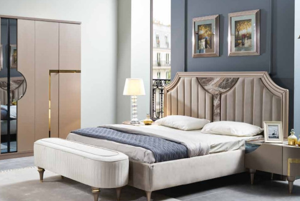 Bedframe Dubbel Houten Bedframe Slaapkamer Wit Luxe Bed Modern Bedden