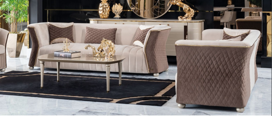 Bankstel Driepersoonsbank Banken Bank Luxe 3+3 Zitbankenset Bank Bekleding