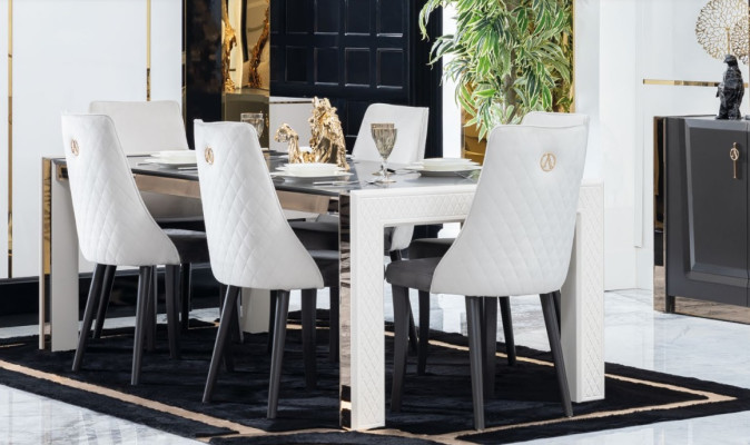 Massief houten meubels uit Italië Eettafels Inrichting Eettafel Luxe