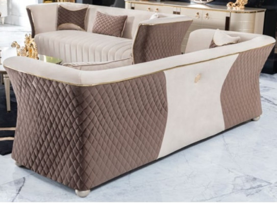Moderne luxe elegante zitbank 3+3+1+1 zitter designbank gestoffeerde banken banken