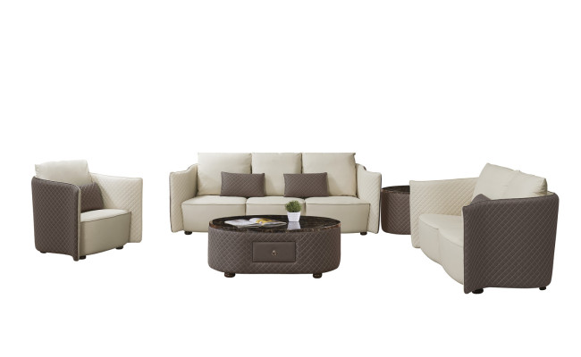 Bankstel 3+2+1 zitplaatsen set Sofa Design Bekleding Modern Bankstellen Bank