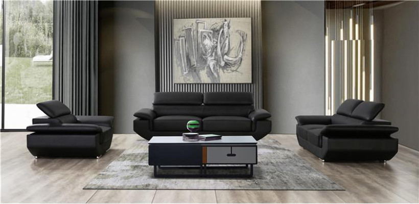 Sofaset met 3+2+1 zitplaatsen, modern design bankstel, gestoffeerde banken.