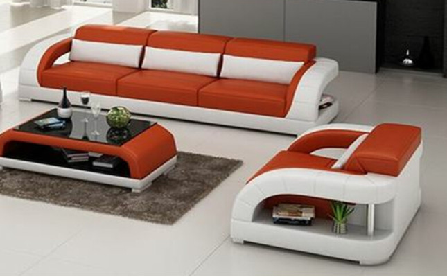 Bank Bankstel 3+1+1 Set Zits Ontwerp Bekleding Banken Bank Modern