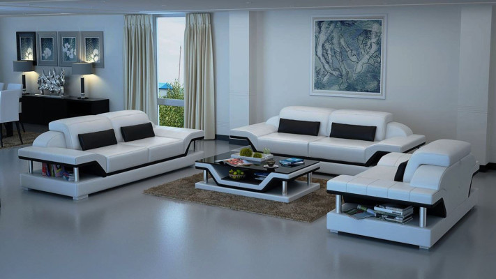 Sofaset Compleet Set Woonkamer Garnituren 3+1+1 Zits Bank Bekleding