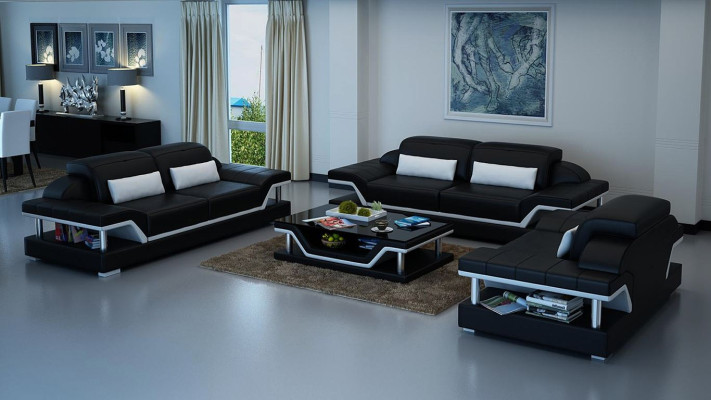 Sofaset Compleet Set Woonkamer Garnituren 3+1+1 Zits Bank Bekleding