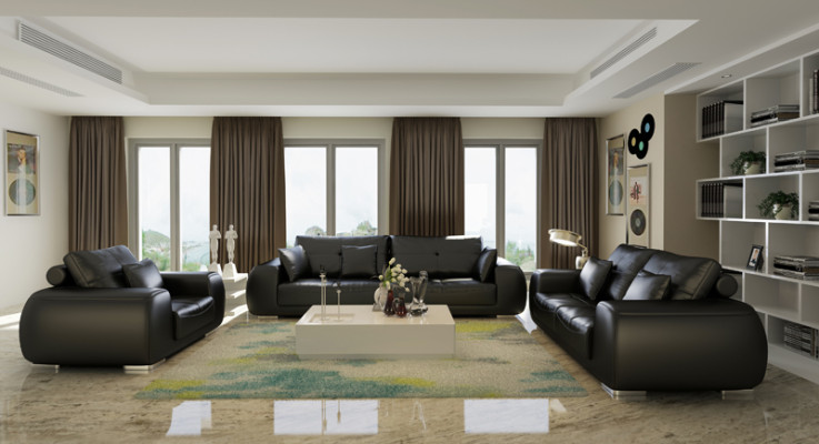 Moderne Bankstel 3+2+1 Zits Set Design Bank Beklede Banken Bank