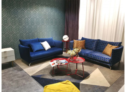 Ontwerp bekleding luxe zitbank bank van textielbank 2 zits nieuw