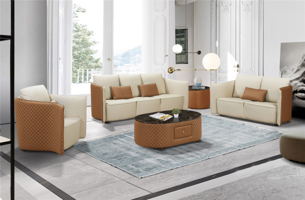 Bankstel 3+2+1 Zits Set Bankstel Modern Design Beklede Banken Bank