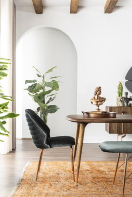 Eetgroep Eetkamer Eettafel Stoelen Dressoir Set 10-delig Hout Bruin