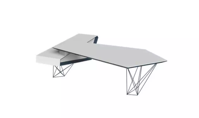 Werkkamer bureau Hoekbureau Salontafel Dressoir Modern Wit