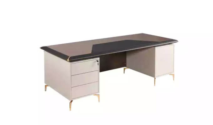 Moderne kantoormeubelen, dressoir, bureau, hoekbureau, ladekast.