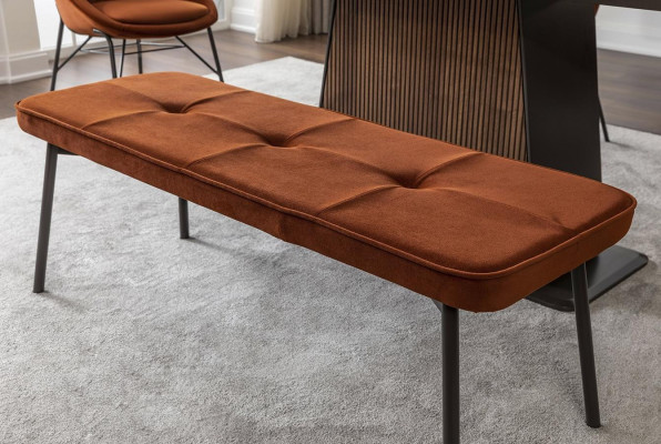 Eethoek Eethoek Eetkamer Eettafel Stoelen Bank 8-delig Bruin Oranje