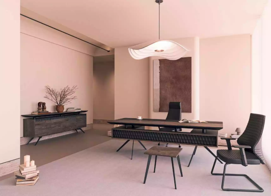 Werkkamer Kantoor Bureau Salontafel Dressoir Modern Hout Bruin