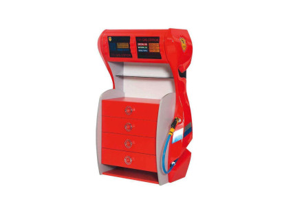 Tankstation ladekast met laden kinderkamer Modern meubilair plank houten kamer