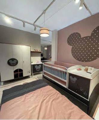 Babybedje met commode plank kinder babybed houten bed multifunctioneel