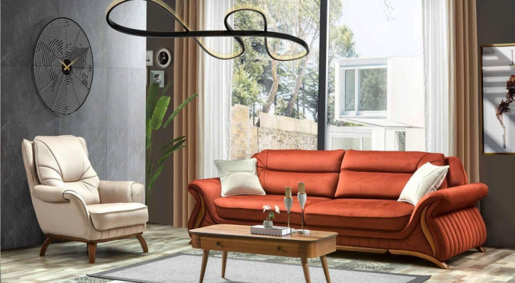 Bank Bank Bekleding 3+1 Zit Kunstleer Banken Fauteuils Zitcombinaties Ontwerp