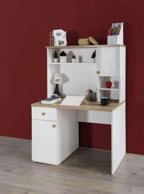 Moderne houten bureau slaapkamer jeugdkamer kinderkamer wit meubeldesign nieuw