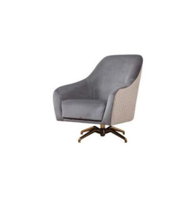Ontwerp fauteuil gestoffeerd textiel Modern woonkamer Luxe houten meubels Draaistoel Nieuw