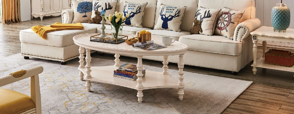 Ovale salontafel woonkamer design luxe bijzettafel houten tafel